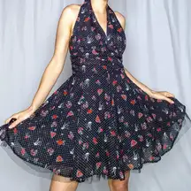 NWT Hell‎ Bunny Sailor Jane Marina Fit & Flare Halter Dress Size S