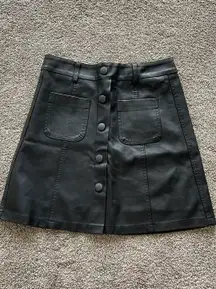 Leather Mini Skirt