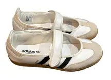 Adidas Samba Jane Shoes in Cloud White, Alumina & Core Black - size 7