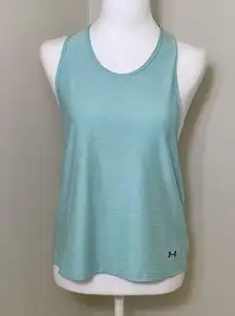 Under Armour Womens Razor Back Athletic Tank Top Blue Size Small
