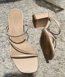 Tan Strappy Heels