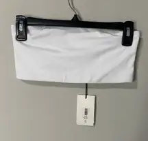 New Aritzia Contour Bandeau, Bright White Size Medium