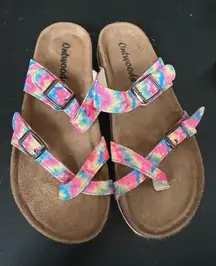 Outwoods Tie Dye Sandal in 7 NWOB