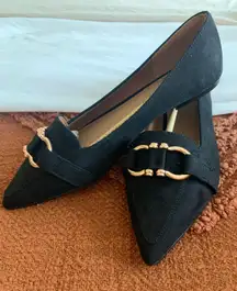 Black Pointed Flats