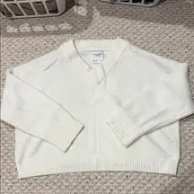 Abercrombie Cream V-Neck Sweater
