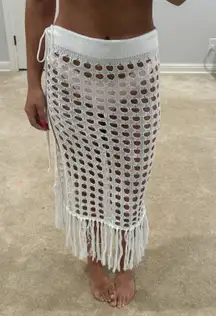 knit beach cover up skirt