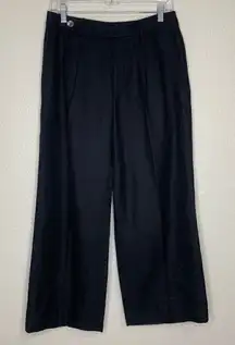 NWOT Lauren Ralph Lauren Linen Blend Black Wide Leg Women’s Pants