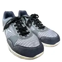 Kuru Quantum Shoes Athletic Sneakers Lace Up Mesh Low Top Gray Black 12