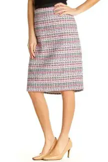 Talbots Brunch Skirt Multicolor Tweed Straight Pencil Women’s Size 16