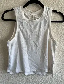 Lululemon Women’s Train To Be Stripe White Tank Top Size 2‎