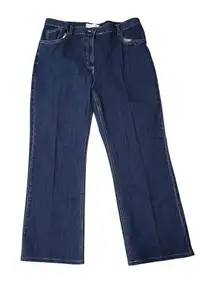 Christopher & Banks Stretch Jeans Straight Leg Classic Fit Dark Wash 16