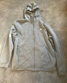 Gray Zip-Up Hoodie