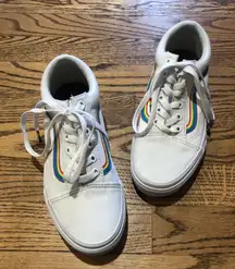 Vans Old Skool Shoe Sneaker Low top White Rainbow Pride