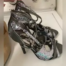 Guess sparkly tall heels women’s strappy size 6m