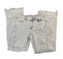 NWT Pacsun Women’s Bungee Cord Flare Jeans Size XS Light Indigo Y2K