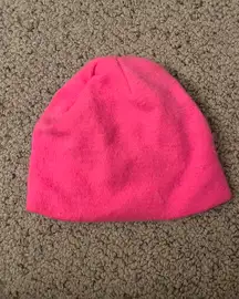 bright pink beanie