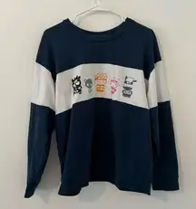 Naruto Shippuden x Hello Kitty and Friends Panel Crewneck Top Limited Edition Sm