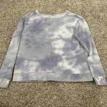 Light purple tie-dye waffle weave shirt, size small #tiedye