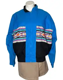ROPER Range Gear Jacket Western Yoke Multi Color Lined Size Medium VINTAGE