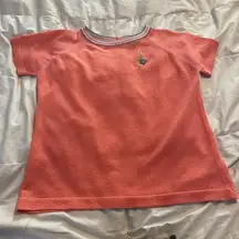 Talbott Travler Vintage Shirt 40 Peach Embroidered 70s 80s