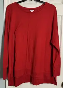 Time & Tru Red Long Sleeve Sweater, XXXL, Size 22