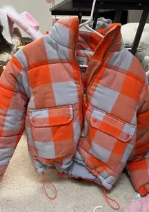 Orange Puffer Jacket