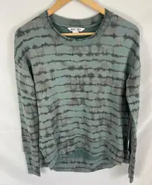 ATHLETA Coaster Luxe Tiedye Sweatshirt Tahitian Green Size XXS