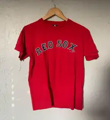 Boston Red Sox #34 David Ortiz Classic Red Cotton Tee Adult Unisex Small