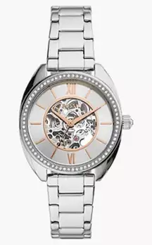 NWT Fossil Vale Automatic‎ Stainless Steel Watch