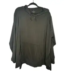 Nike Dri-Fit Hooded Shirt Hoodie Women's Plus Size 3X Athleisure Black Active