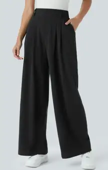 Halara Flex™ High Waisted Pocket Wide Leg Waffle Work Pants | Small Regular