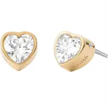 Gold  Heart Earrings