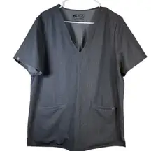 Figs V-Neck Gray Casma Pharmacist Surgeon Nurse Doctor Scrub Size XL EUC #2994