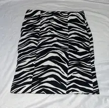 Vintage Y2K Bebe S 4 Zebra Print Pencil Skirt 2000s‎