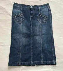 D&G medium wash denim pencil skirt Size 26