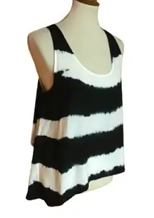 Aakaa tie dye slouchy open back tank top