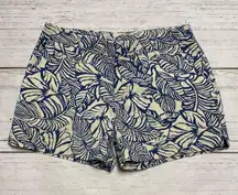 Women's All Wear Leaf Palm Print Shorts Size 6