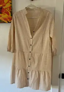 Cute Gingham midi Dress 