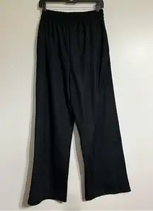 NWT Women’s Top Shop Wide Leg Black Pants With Pockets Size 8-10