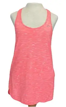 LORNA Jane Life Neon Peach/Coral Scoop Neck Racerback Tank Size Medium