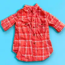 Type 1 Y2K Red Plaid Shirt