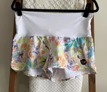 Roxy White & Multicolored Tropical Floral Shorts