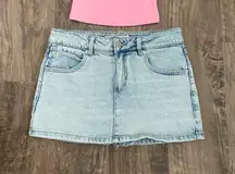 Garage denim skirt