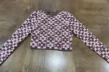 Floral cropped with open tie back