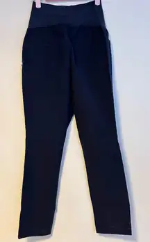 Old Navy Maternity Full Panel Pixie Ankle Pants Navy Blue Womens Size 10 NWT