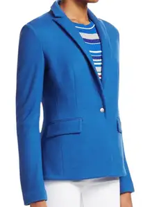 Rag & Bone Lexington 100% Wool Blazer Jacket Blue Size 2 Designer Minimalist