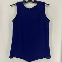 Zara Basic Sleeveless Tank Top Womens Medium Blue