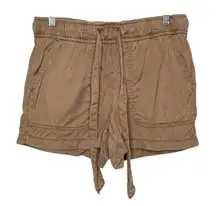 C&C California Women's Tan Drawstring Shorts Size Medium