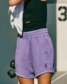 Free People Movement All Star Logo Purple Shorts Women's Size Medium