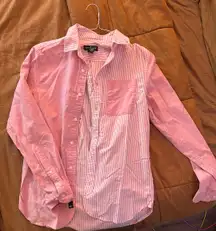 Pink And White Button Down